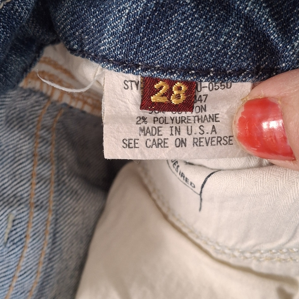7 FAM "A" POCKET JEANS FLARE size 28!!! - Picture 6 of 9